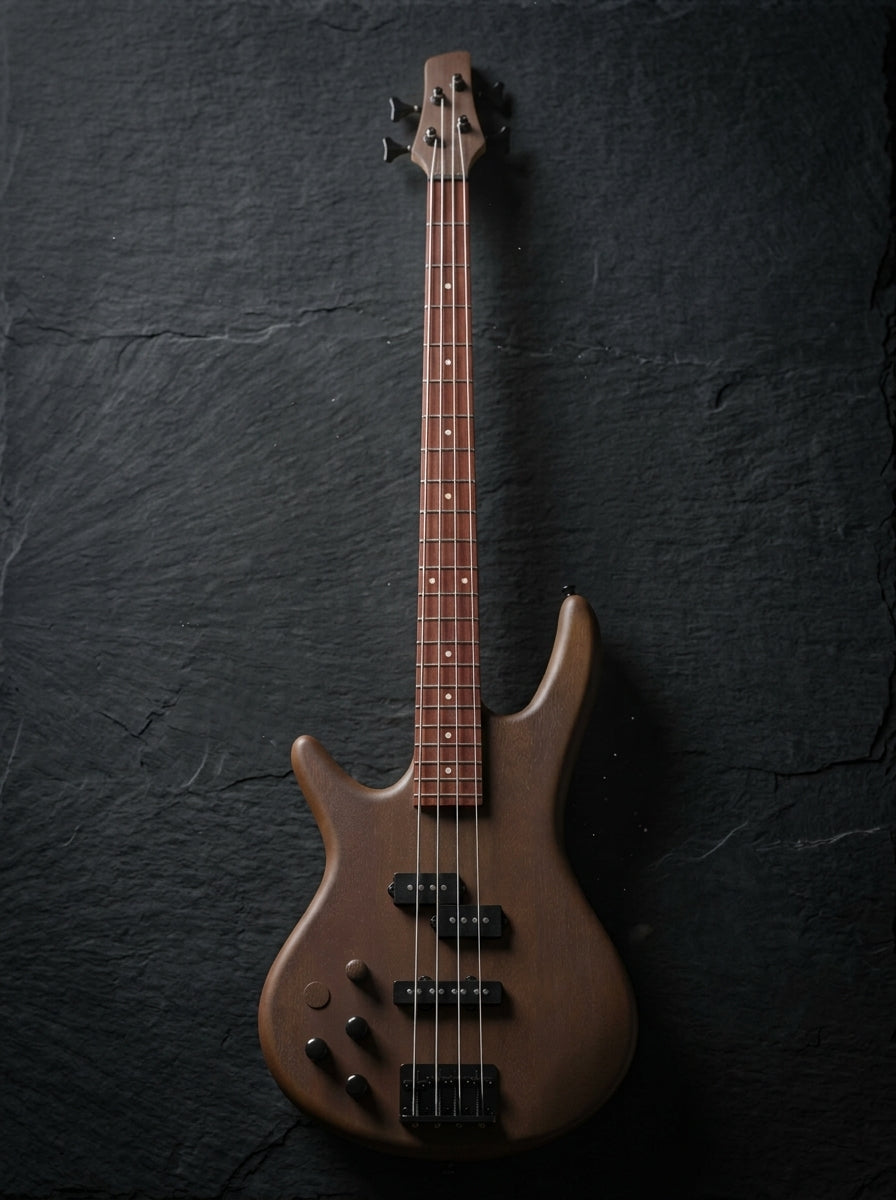 Ibanez GSR200B left handed bass guitar Walnut Flat