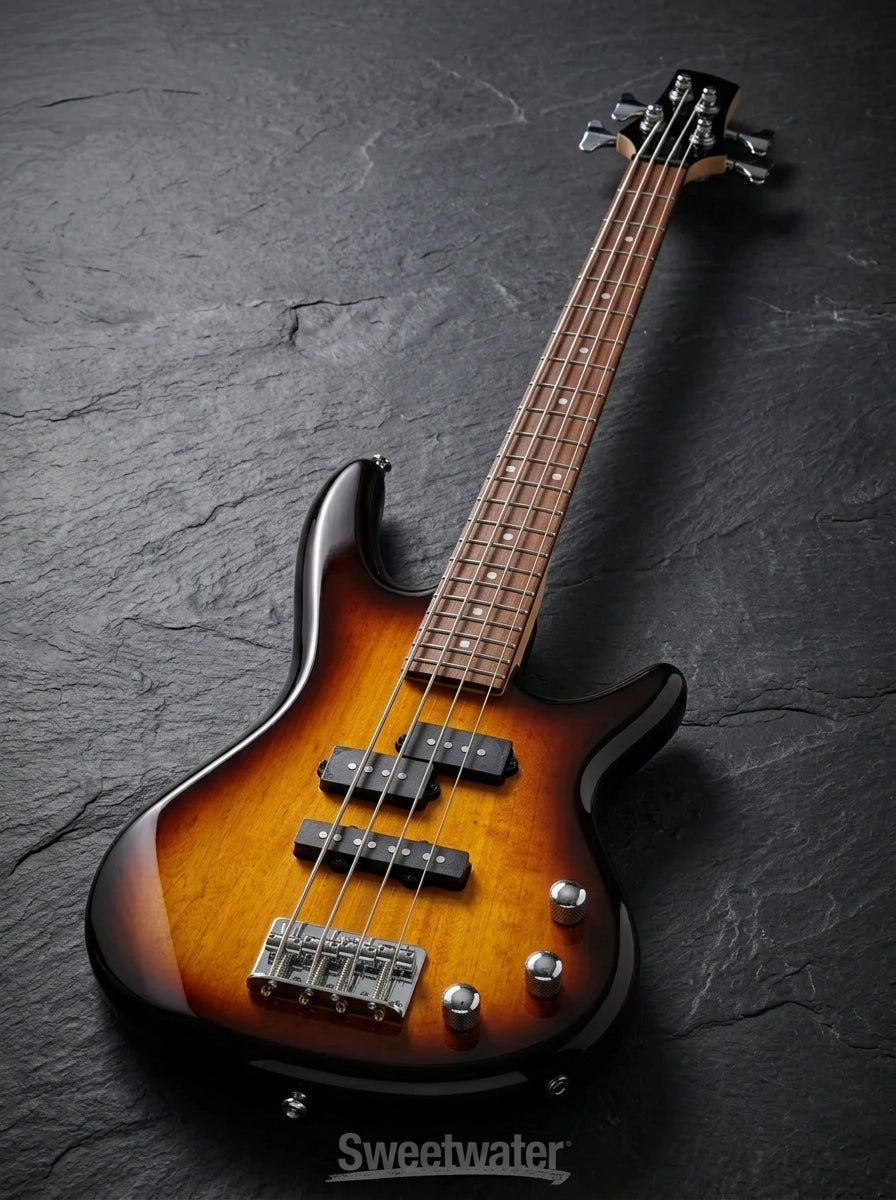 Brown Sunburst Ibanez 4 string bass