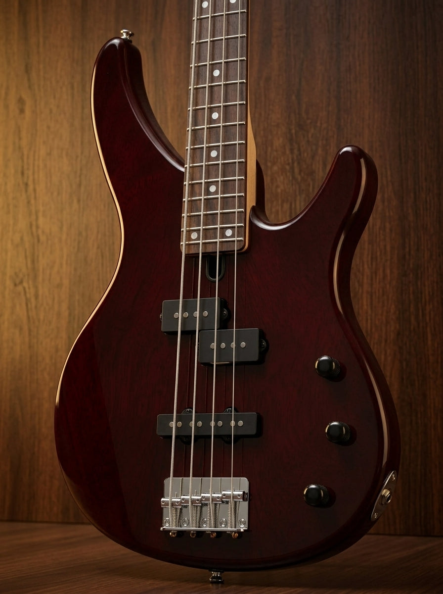 Yamaha TRBX174EW Root Beer bass guitar