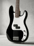 Black Squier Precision Bass with laurel fingerboard