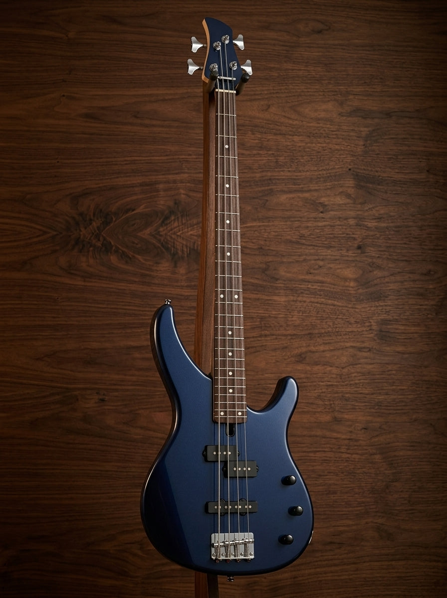 Blue Metallic Yamaha TRBX174 bass
