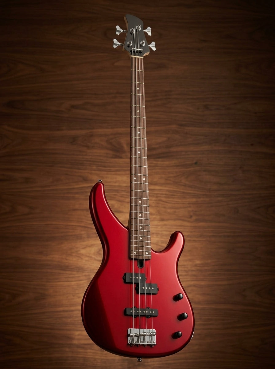 Red Metallic Yamaha TRBX174 bass